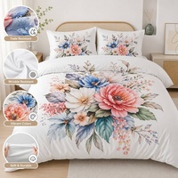 Ensemble de housse de couette personnalisée imprimée en 3D UV, ensemble de literie en microfibre de polyester, haute clarté, fabricant OEM/ODM, vente en gros