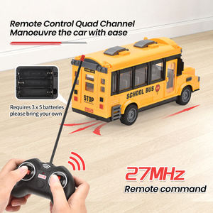 Oferta Especial: Autobús Escolar/Ambulancia RC de Simulación 1:30 con Luz, Modelo de Coche de Control Remoto de 4 Canales y 27Mhz, Regalo para Niños - Product Image 4