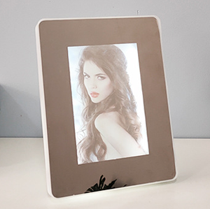 Custom LED Magic Mirror <b>Photo</b> <b>Frame</b> <b>Plastic</b> Round Heart Shape Wedding Birthday Gift Display - Product Image 5