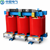 Transformateur de puissance à bobine ronde de type sec SCB18 avec 6,3 kV 6 kV 400 V, cuivre de grade 2, aluminium Dyn11 Yyn0, impédance 2500 kVA