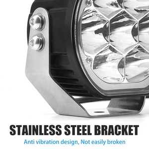 12-24v Car <b>Led</b> Work Flood <b>Led</b> off Road <b>Lights</b> Beam White and Amber - Product Image 5