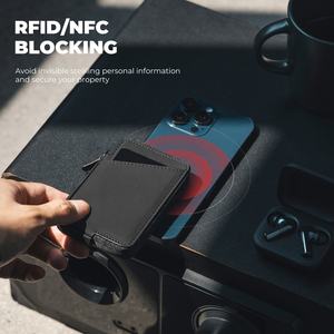 Tilonstar Tvw113 Accepteren Custom Logo Premium Rfid Kaart Beschermer Portemonnee Zakelijk Lederen Id-Kaarthouder Voor Mannen - Product Image 4