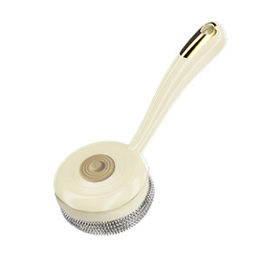 Estropajo para Ollas con Mango, Estropajo de Acero Inoxidable, Herramienta de Limpieza de Cocina Duradera - Product Image 1