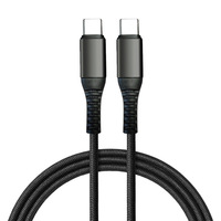 Câble de chargeur tressé en nylon 1M 2M 5A Type C vers Type C 100W 240W à prix d'usine, câble de données USB C à charge rapide