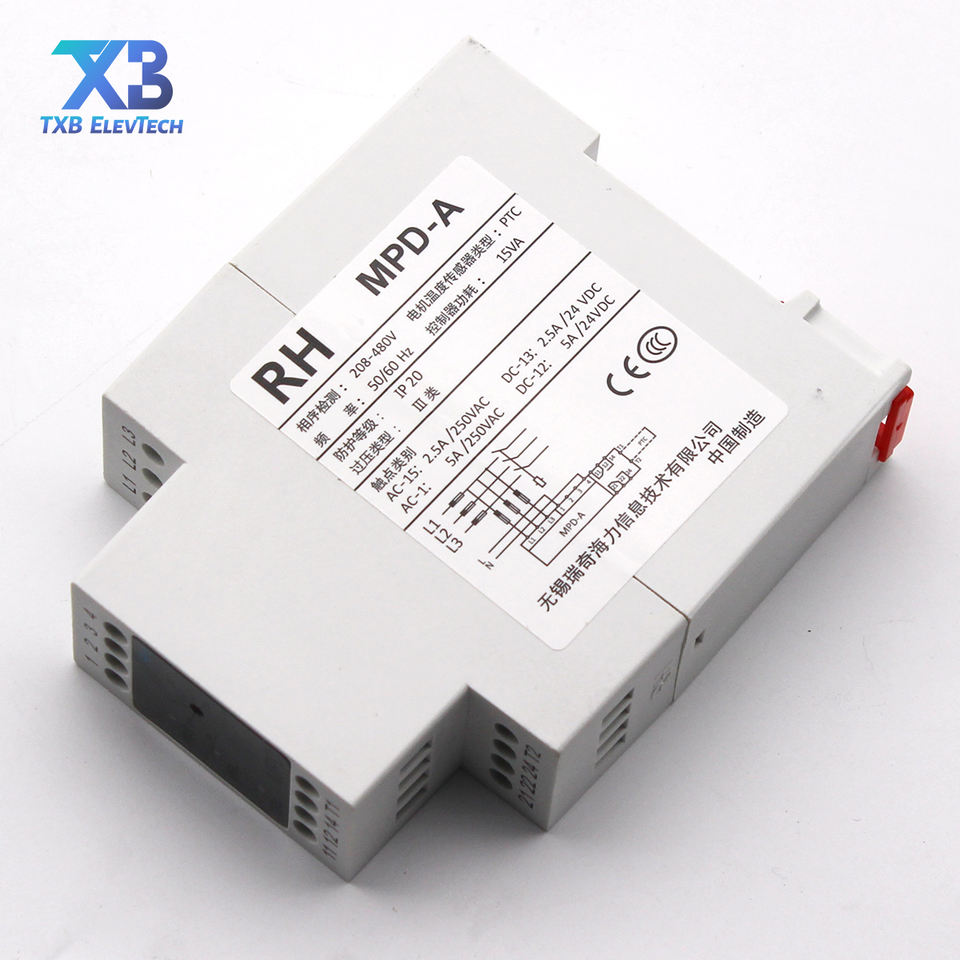 Mpd Sensor Rick Hynix Escalator Motor Temperature Sensor & Phase Sequence Relay ...
