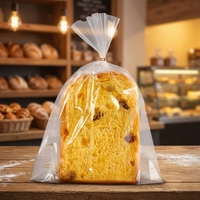 Sac en cellophane transparent avec logo personnalisé imprimé auto-obturant adhésif transparent doux pour biscuits BOPP OPP pour l'emballage de gâteau