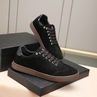 Baskets décontractées de luxe pour hommes BUKEN, style rétro, logo Old Money, en cuir véritable souple, à lacets, tendance