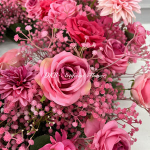 DKB - Corona de Rosas Artificiales Hechas a Mano al por Mayor, Centro de Mesa Decorativo para Bodas, Graduaciones, Día de la Madre - Tamaño Personalizable - Product Image 4