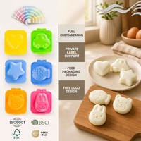 Boîte à bento personnalisée, vente chaude, pour la préparation des repas des enfants, moule à œufs 3D en forme de cœur, étoile et animal, moule à œufs manuel à pression