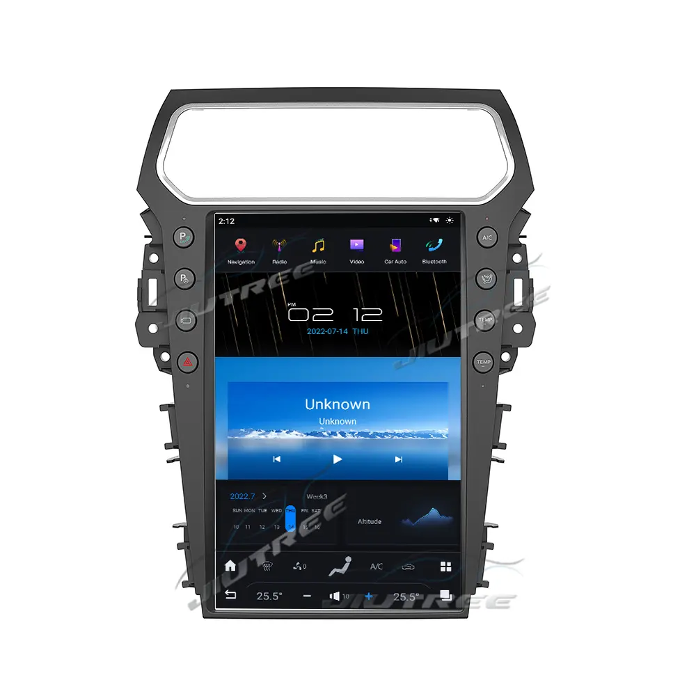 Radio de coche de 14,4 pulgadas para Ford Explorer 2012-2018, reproductor de DVD Multimedia estéreo Android, grabadora de cinta de navegación GPS, unidad principal de 2DIN