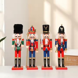 Ornement de Noël YUYANG, jouets de Noël, casse-noisette en bois grandeur nature, soldat casse-noisette pour décorations de Noël - Product Image 2
