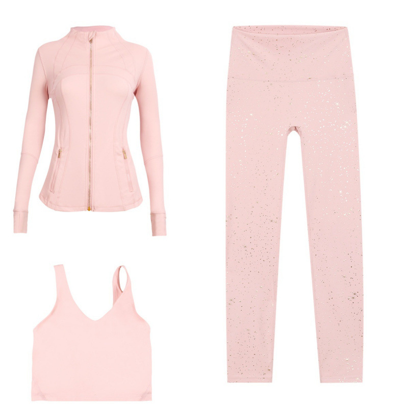 Poudre de Sakura, costume gypsophile doré, veste y, soutien-gorge et pantalon