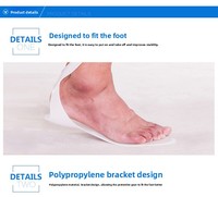 Orthèse de pied tombant AFO, support postopératoire cheville-pied, personnalisable, sans chauffage requis