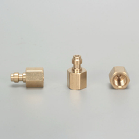 Connecteur rapide 8 mm tête mâle en acier inoxydable avec valve unidirectionnelle, valve haute pression, buse d'admission M10 * 1G1/8Npt