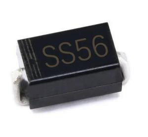 โรงงานขายส่งชิ้นส่วนอิเล็กทรอนิกส์แท้ SS56 ไดโอดชอตกี้เดี่ยว 60V 5A DO214AC - Product Image 1