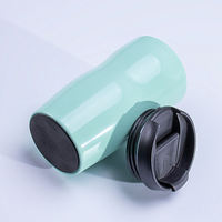 Mug isotherme à double paroi de 250 ml, très vendu, en acier inoxydable, bouteille d'eau, logo personnalisé, forme de pois, avec couvercle