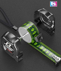 Cinta Métrica Fluorescente Autoblocante Negra y Dorada, Modelo Explosión en Línea, 5m/7.5m, Cinta Métrica Fluorescente Verde Más Clara <span class=keywords><strong>para</strong></span> la Noche - Product Image 3