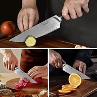 Ensemble de couteaux de cuisine en acier Damas 14 pièces, bloc de couteaux forgé à la main, couteau de chef, manche ABS noir, ambidextre, lave-vaisselle, couteaux de cuisine