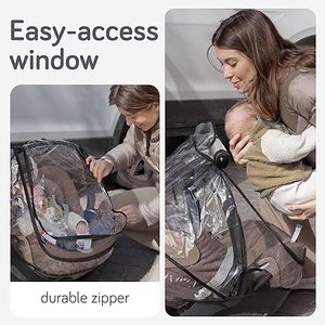 Funda impermeable transpirable para asiento de coche, accesorios de viaje para bebés, accesorios para cochecito de bebé, funda protectora contra la lluvia para asiento de coche. - Product Image 5
