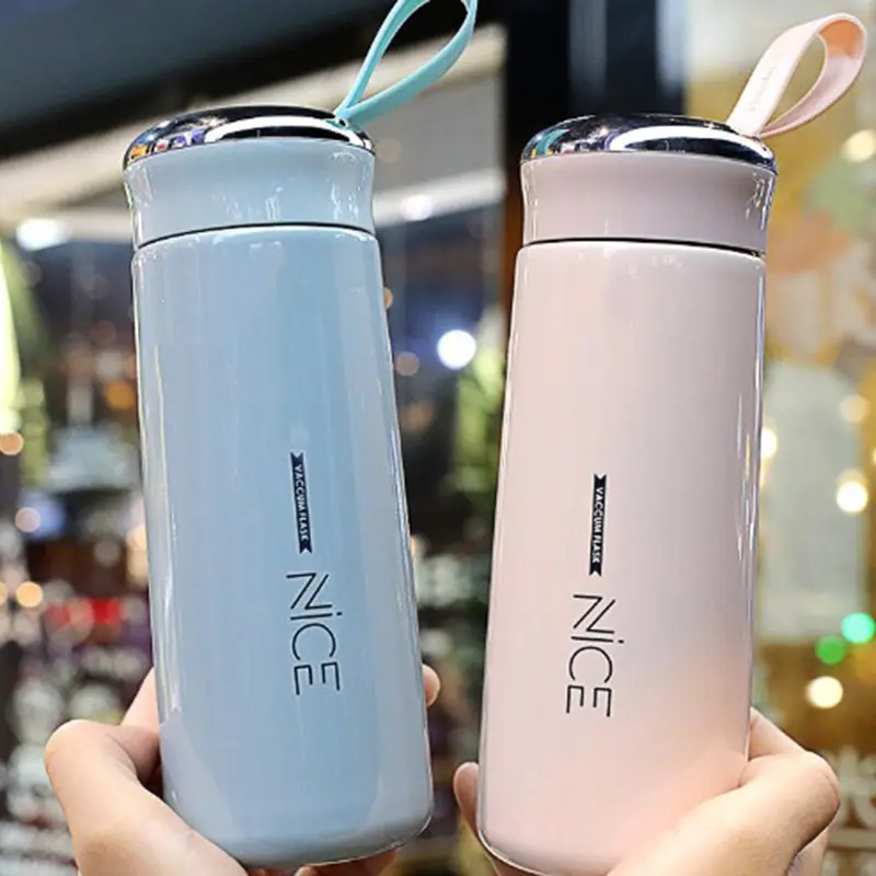 2024 New Nutrition Milk Shake Protein Creative Water Bottle 400ML Plastic Glass Double Insulation Shake Bottle