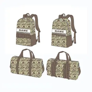 Puresun custom name designs school bag smocked backpack kids with prints