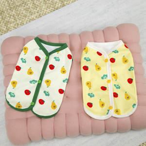 Vêtements pour chiens Summe : Nouvelle collection <span class=keywords><strong>de</strong></span> vêtements décontractés pour animaux <span class=keywords><strong>de</strong></span> compagnie, gilet mignon pour chien Teddy, Pomeranian, Schnauzer, Corgi, petit chien, imprimé tomates - Product Image 5