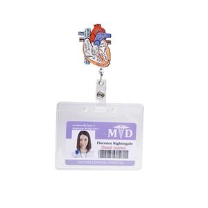 Portacredenciales Retráctil de Acrílico para Enfermeras, Clip para Credencial de Médico, Accesorios para Médicos, Venta al por Mayor, Portacredenciales para el Trabajo - Product Image 5