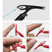 Alat Pancing Baja Tahan Karat HT 13g/17cm Sheep Horn Blind Poke Hook Extractor Penghilang Kail Ikan Mudah