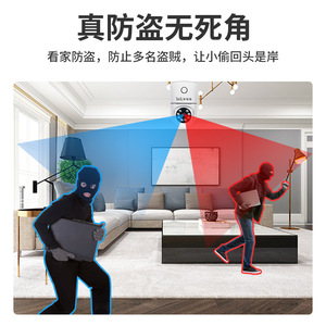 กล้องเครือข่ายในร่ม Jxj 1080p ฟูลเอชดี มองเห็นในเวลากลางคืน พร้อมระบบสื่อสารเสียง สำหรับการดูแลเด็กและสัตว์เลี้ยง - Product Image 2