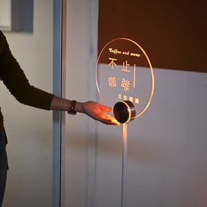 Store Creative Display Logo Chargement USB Glow Floor Sign Personnalisation du contenu - Product Image 2