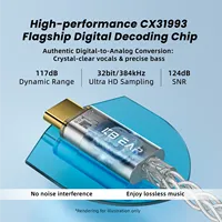 KBEAR Moondust 8 brins OCC USB Type C à 3.5mm DAC haute performance HIFI adaptateur audio de qualité sonore convertisseur de prise pour écouteurs