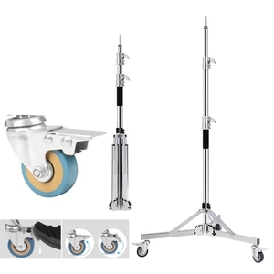 Trépied de sol en acier inoxydable robuste de 3,2 m pour photographe, photographie, <span class=keywords><strong>lampe</strong></span> COB, studio photo, éclairage vidéo, boîte à lumière - Product Image 1