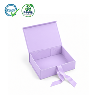 Boîte cadeau magnétique pliable haut de gamme avec logo personnalisé, emballage en carton de luxe pour vêtements de mode avec fermeture à ruban