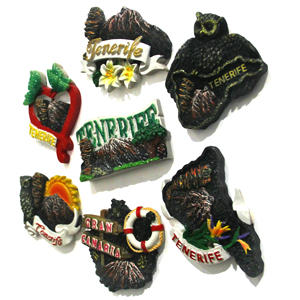 Aimant de réfrigérateur personnalisé en relief peint à la main, souvenir d'<span class=keywords><strong>Espagne</strong></span> en 3D, logo personnalisé, écologique, aimant de Tenerife - Product Image 1