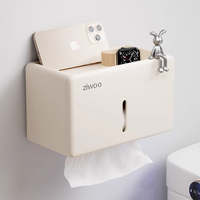 Support mural pour papier toilette et serviettes de toilette, boîte à mouchoirs, porte-rouleau de papier, étagère de rangement pour serviettes de visage de salle de bain