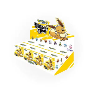 Vente en gros de figurines d'anime mignonnes <span class=keywords><strong>Poke</strong></span> Mon Original Aventura Eevee, ornements de bureau brodés à la main, rembourrage en coton PP, pour cadeau d'anniversaire - Product Image 1
