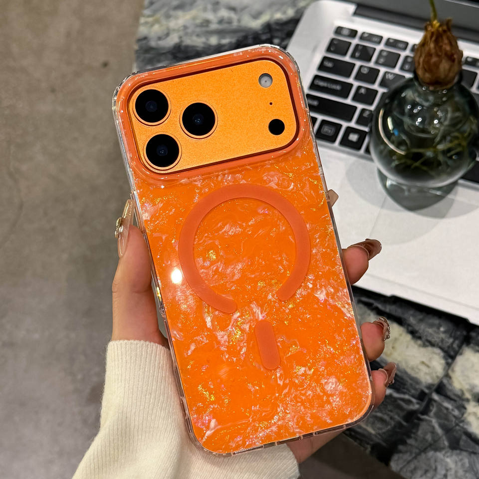 Gilding Shell Pattern Glitter Phone Case - Image 3