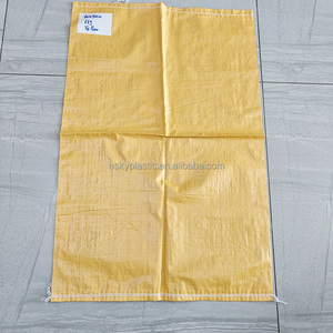 Sac en maille de polypropylène tissé jaune PP en plastique chinois, <span class=keywords><strong>25</strong></span> kilogrammes et 50 kilogrammes, utilisé pour emballer de vieux vêtements - Product Image 3