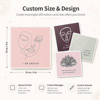 Carte Motivazionali Personalizzate con Affermazioni Positive, Citazioni Ispirazionali Educative per Famiglie, Meditazione e Salute Mentale