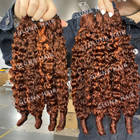 Lots de Cheveux Humains Bouclés Pixie en Gros, 100% Non Transformés, Bruts, Vierge, Cuticules Alignées, Cheveux Vietnamiens, Tissage Double Trame Façonné à la Machine
