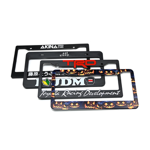 Cadre de plaque d'immatriculation de voiture personnalisé de haute qualité cadre de plaque d'immatriculation support de plaque d'immatriculation en gros pour la voiture - Product Image 2