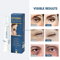 OTVENA Crème Contour des Yeux Anti-Âge Professionnelle Revitalisante Avancée aux Peptides, Action Rapide Anti-Cernes et Anti-Rides pour Soin Quotidien