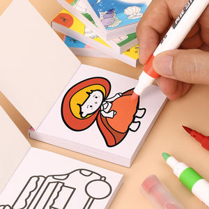 岳麓卡通迷你涂鸦笔记本便携式DIY绘图笔记本50张儿童着色笔记本 - Product Image 2