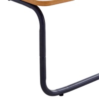 Table basse longue de style coréen, simple et basse, avec pieds en métal, design moderne, montage facile