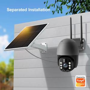تويا الذكية 3MP 8W لوح شمسي <span class=keywords><strong>2</strong></span>.5" بطارية PTZ واي فاي كاميرا الأمن المنزلي PST-SQ-WF-3MP - Product Image 6