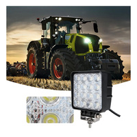 4.3 pouces Super lumineux LED lumière de travail 48W inondation/Spot faisceau camion tracteur lampe carré Workinig lampe pour voitures accessoire