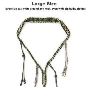 Av tuzağı halat ördek çağrı kordon kordon Hunter oyunu ayarlanabilir 12 yüzükler örgülü düdük kuş yaka Sling avcılık malzemeleri - Product Image 3