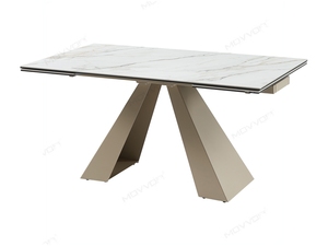 <span class=keywords><strong>Table</strong></span> à manger rectangulaire <span class=keywords><strong>extensible</strong></span> polyvalente de haute qualité pour <span class=keywords><strong>8</strong></span>-10 <span class=keywords><strong>personnes</strong></span> Design moderne pieds de plaque de roche en acier inoxydable prix - Product Image 4
