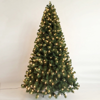 Vente en gros de plusieurs tailles de lumières Led en Pvc + blanc chaud arbre de noël automatique arbre de noël décorations de fête d'arbre décoratif de noël