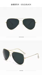 Gafas de Sol de Diseño Clásico de Aviación 2023 para Hombre y Mujer, Lentes Polarizadas para Conducir, Montura con Logotipo Personalizado - Product Image 6